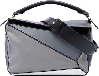 Loewe Pre-owned Loewe Medium Tricolor Calfskin Puzzle Satchel Ladies 3T3NW08UPB31KRBW