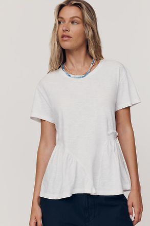 Wilt 100% Cotton Asymmetrical Seamed Tee
