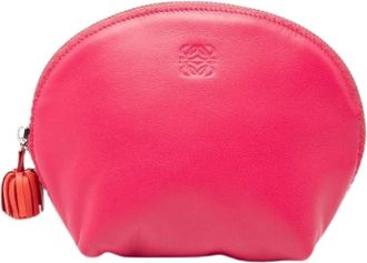 Loewe Pre-owned Nappa Leren Pouch - Dames - Vintage Accessoires - Roze - ONE Size - Leer - Vintage