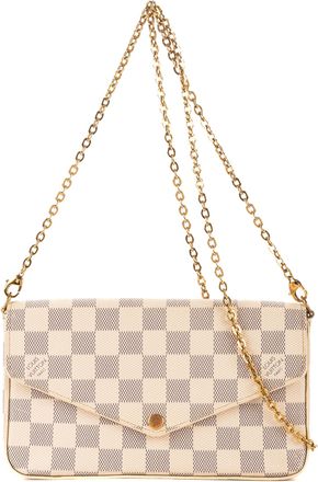 Louis Vuitton Pre-owned Womens Pochette Felicie Magenta Pouch - White - One Size