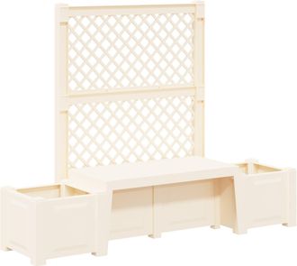 vidaXL Banco De Jard&iacute;n Kopenhagen Pp Blanco Vidaxl