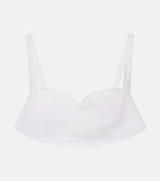Prada Silk crepe de chine bra top