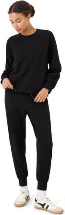 Pact CloudKnit Raglan Crew in Black at Nordstrom, Size Xx-Large
