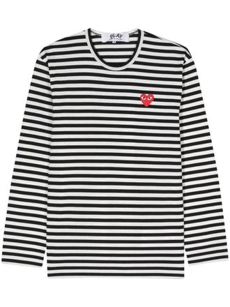 Comme Des Gar&ccedil;ons T-shirt in cotone a righe Comme Des Garcons