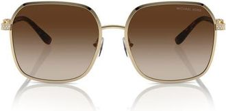 Michael Kors Cadiz 58mm Gradient Square Sunglasses in Brown Gradient at Nordstrom