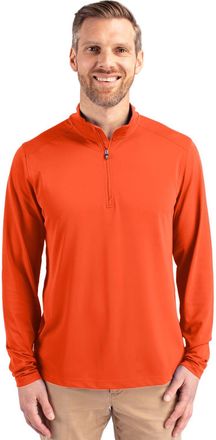Cutter & Buck Virtue Eco Pique Recycled Quarter Zip Mens Pullover Jacket