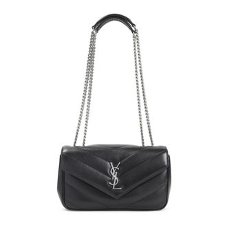 Saint Laurent Loulou Small Shoulder Bag - female - Saint Laurent - Shoulder Bags - Black - ONE SIZE - Bags