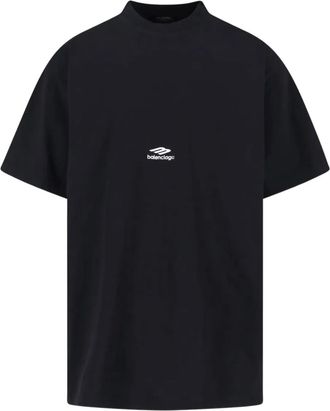 Balenciaga T-shirt con logo - Nero