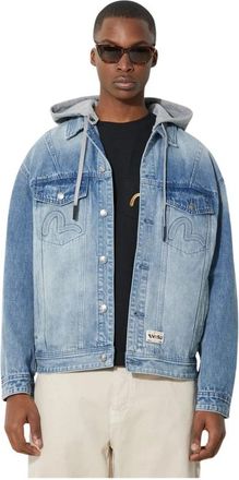 Evisu Denim Jassen - Heren - Spijkerjassen - Blauw - XL - Denim - Jassen