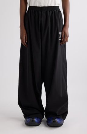 Balenciaga x Automobili Lamborghini Logo Embroidered Track Jacket in 1000 Black at Nordstrom, Size 30 Us