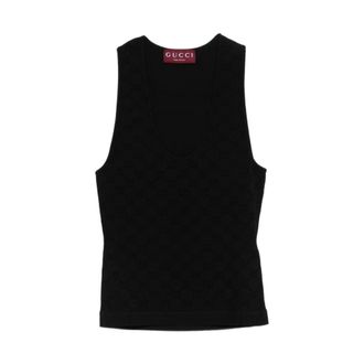 Gucci Tops, Dames, Zwart, M, Gucci Top Black