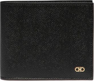 Ferragamo Accessoires, Heren, Zwart, ONE Size, Leer, Gancini Wallet