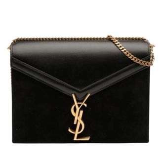 Saint Laurent Pre-owned Cassandra Schoudertas - Dames - Pre-owned - Zwart - Maat: ONE Size Leer