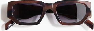 H&M Rechteckige Sonnenbrille - Brown