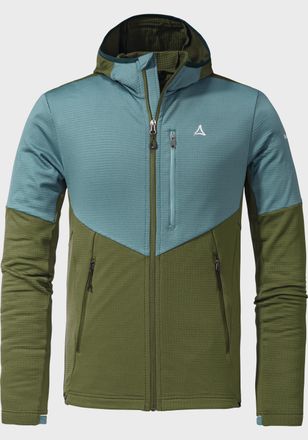 Sch&ouml;ffel Fleecejacke SCH&Ouml;FFEL Fleece Hoody Hydalen M, Herren, Gr. 46, gr&uuml;n (6737, gr&uuml;n), Oberstoff : 95% Polyester 5% Elasthan, regular fit, hoch geschlossener