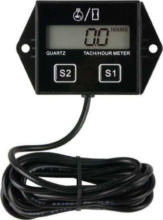 OEM Tac&oacute;metro Digital Con Contador De Horas, Recordatorio De Mantenimiento, Bater&iacute;a Reemplazable, Apagado Autom&aacute;tico, Para Uso Con Cortac&eacute;spedes Ztr, Gene