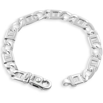 Pompeii3 Mens Designer Mariner & Curb 14k Gold (29gram) or Platinum (54gram) 10mm Link Bracelet 8.5