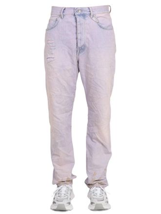Purple Relaxed-Fit Light Wash Jeans