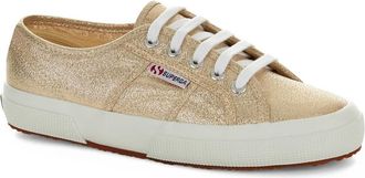 Superga Unisex Adult 2750 Lamew Metallic Trainers (Yellow Gold) - Size UK 2.5