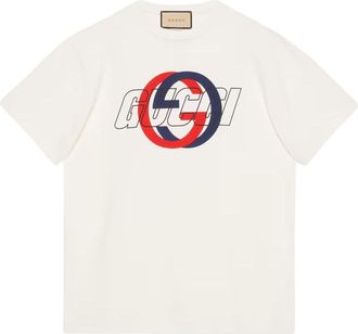 Gucci Cotton Jersey Printed T-Shirt White 771758-XJF7C-9095