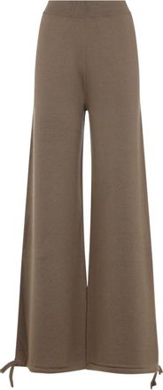 Max Mara Gebreide broek voor Nigeriaanse stijl - Dames - Wijde Broeken - Bruin - S - Broeken