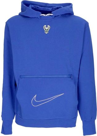 Nike City Edition Courtside Fleece Hoodie - Heren - Sportshirts - Blauw - XL - Katoen - Fitness