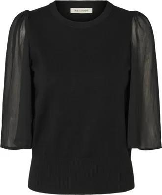 Rue de Femme Mujer, Blusas y Camisas, Negro, Talla: S