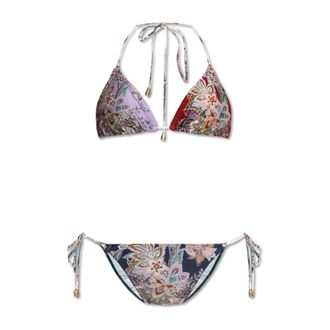 Zimmermann Bikinis, female, Multicolor, Size: M Rhiannon Mini Triangle Bikini