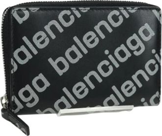Balenciaga Pre-owned Vintage Portemonneetje - Dames - Vintage Accessoires - Zwart - ONE Size - Leer - Vintage