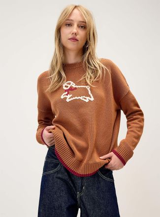 Twik Womens Playful embroidery sweater