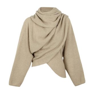 Cortana Erika Wrap Cardigan - - Knitwear - Donna - Beige - S