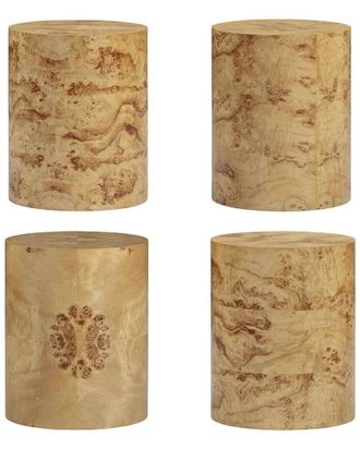 TOV Furniture Tov Furniture Fig Natural Burl Drum Side Table