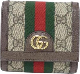 Gucci Pre-owned Long wallet (bi-fold) - Dames - Vintage Accessoires - Beige - ONE Size - Vintage