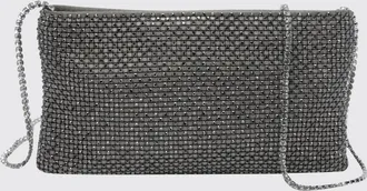 Benedetta Bruzziches Borsa mini Your Best Friend in seta con strass e tracolla gioiello
