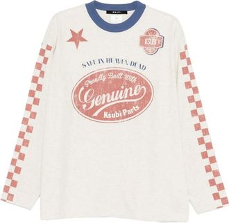 Ksubi Pitt Lane T-shirt met lange mouwen - Beige