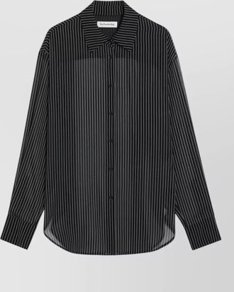 Frankie Shop semi sheer striped shirt