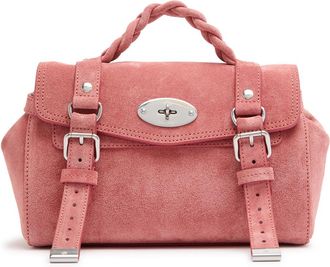 Mulberry Mini Alexa Suede top Handle bag - Pink - One Size
