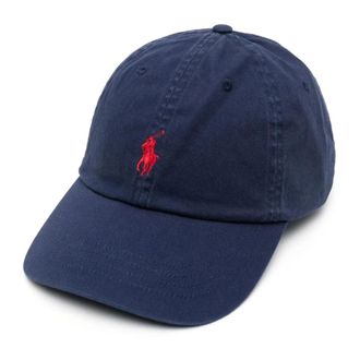Ralph Lauren Blauwe hoeden - Heren - Petten - Blauw - ONE Size - Katoen - Accessoires