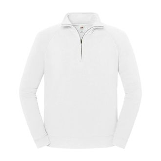 Fruit Of The Loom Fruit of the Loom Heren Iconic Premium Half Zip Sweatshirt (Wit)