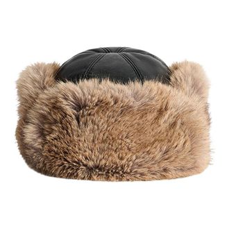 Stand Studio Stand Studio, Accessoires, Dames, Zwart, ONE Size, Polyester, Sable Faux Fur Hoed