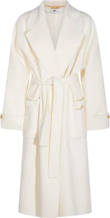 Elisabetta Franchi Coats Milk