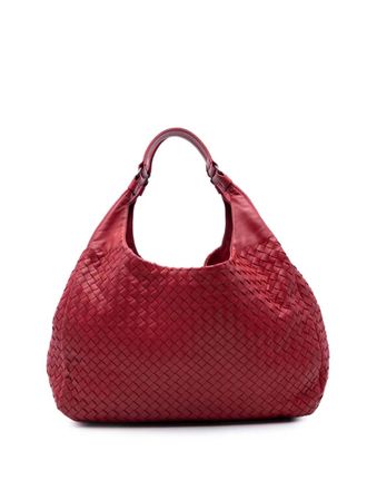 Bottega Veneta 2012-2025 Large Nappa Intrecciato Campana hobo bag - women - Nappa Leather - One Size - Red