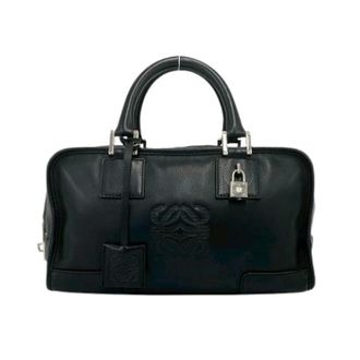 Loewe Pre-owned Handbags, female, Black, Size: ONE SIZE Pre-owned Amazona 28 Leather Handbag