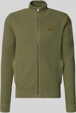 PME Legend Strickjacke mit Reißverschluss in Oliv, Größe XXXL