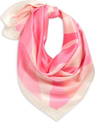 Frasier Sterling Spritz Square Scarf in Pink at Nordstrom
