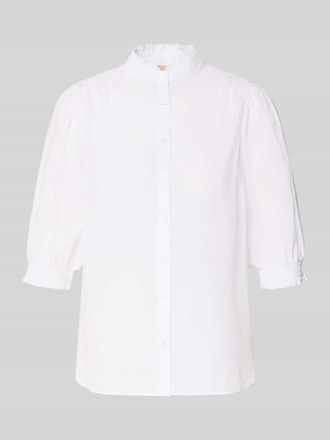 Soyaconcept Regular Fit Bluse mit Stehkragen Modell CALISTE in Weiss, Gr&ouml;&szlig;e XXL