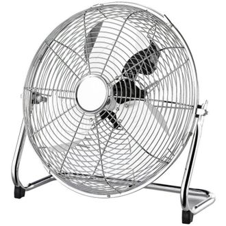 Trade Shop Trade Shop - Ventilatore Da Pavimento Terra In Metallo 80w Con 3 Pale 40 Cm Motore 3 Velocit&agrave;