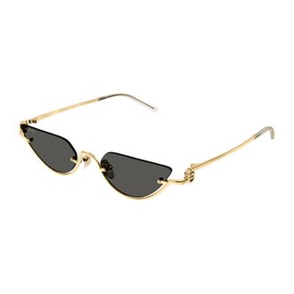 Gucci Sunglasses Metallic - female - Gucci - Sunglasses - Yellow - 53 MM - Accessories