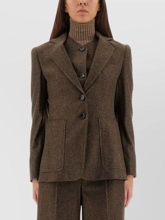 Max Mara tailored jacket bermuda12 notched lapels