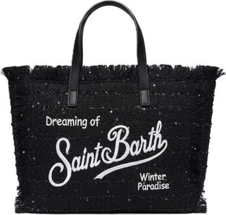 MC2 Saint Barth Mini Paillettes 00 Emb - - Bags - Donna - Nero - ONE SIZE